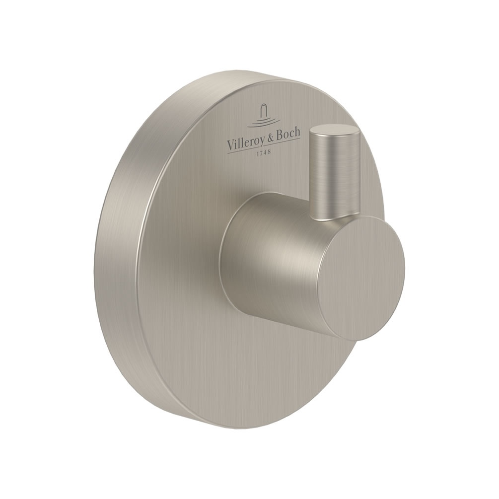 Cutout image of Villeroy & Boch Elements Tender Brushed Nickel Robe Hook